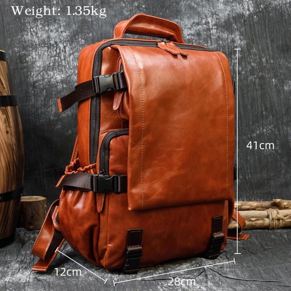 Leather Backpack Real
